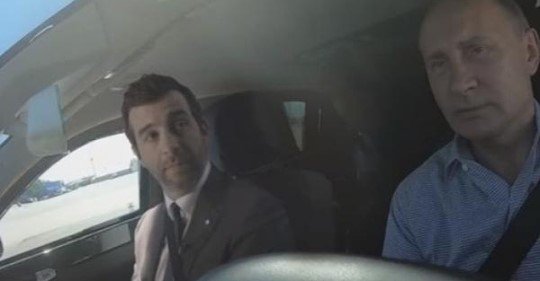 ՏԵՍԱՆՅՈՒԹ. Վլադիմիր Պուտինը մեքենայով «շրջել է» հեռուստահաղորդավար Իվան Ուրգանտի հետ